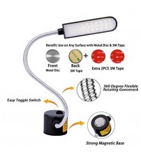 Sewing Machine Light LED Lighting 30LEDs 6 Watt Multifunctional Flexible Gooseneck Arm Work Lamp with Magnetic Mounting